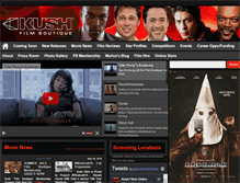 Tablet Screenshot of kushfilms.com